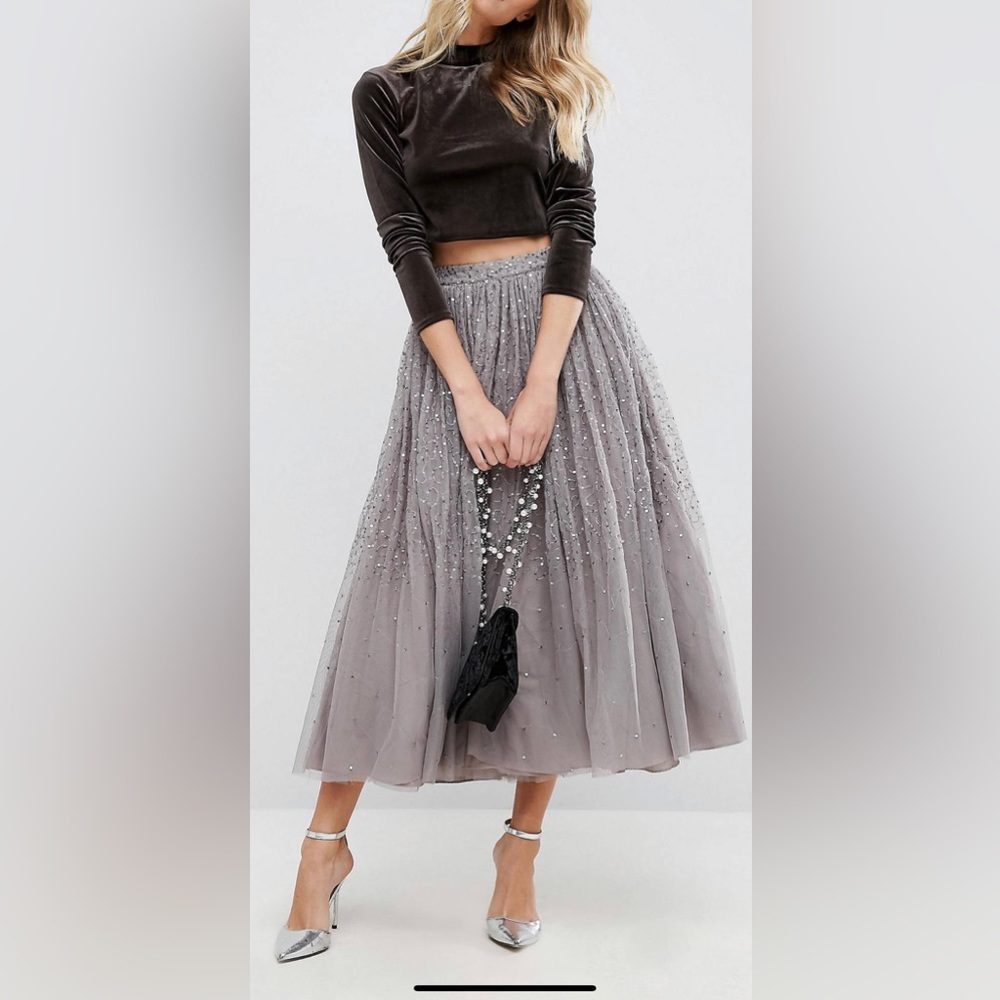 ASOS Tulle Skirt w/Embellishment